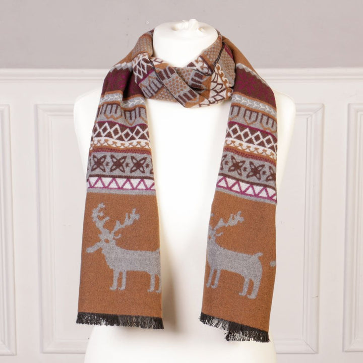 Nordic stag scarf
