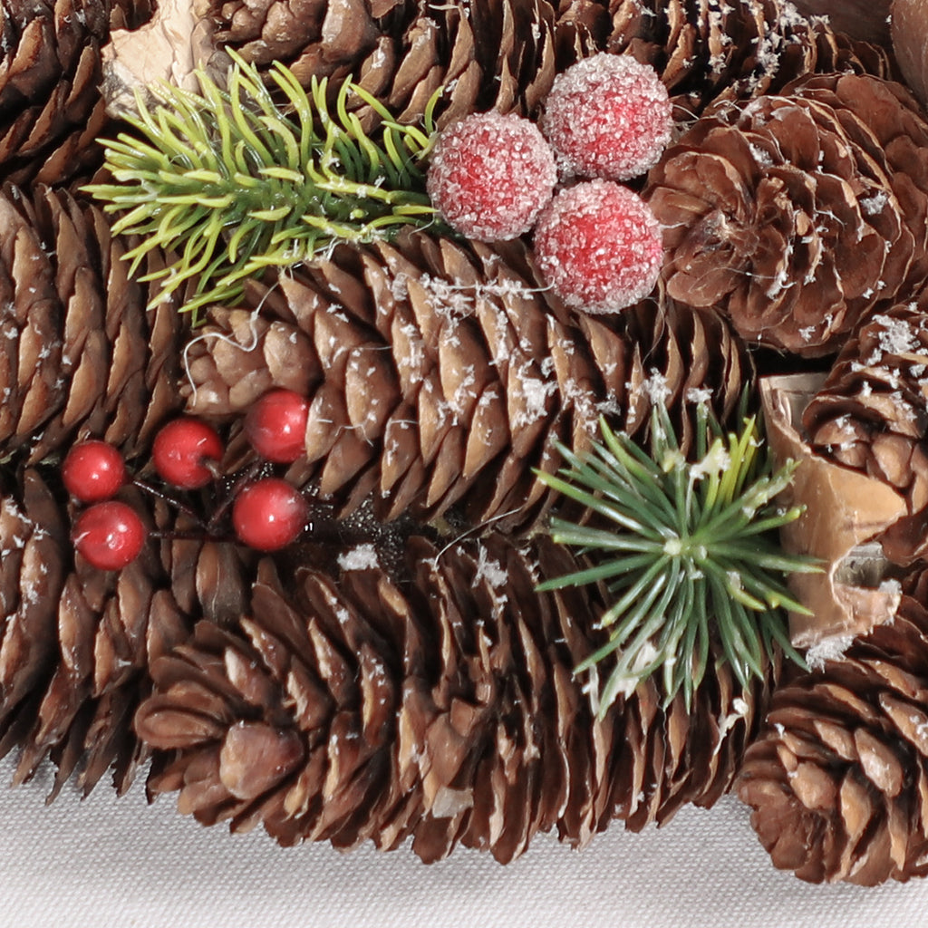 Icy Pinecones Wreath