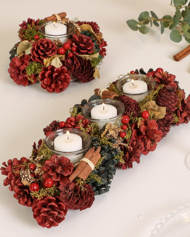 cinnamon spice candle holders