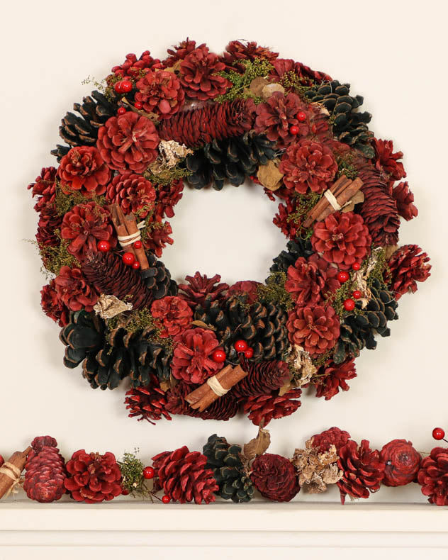 cinnamon wreath and garland 