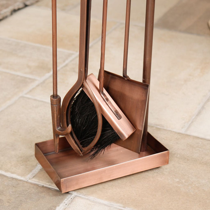 Copper Fireplace Companion Sets 4
