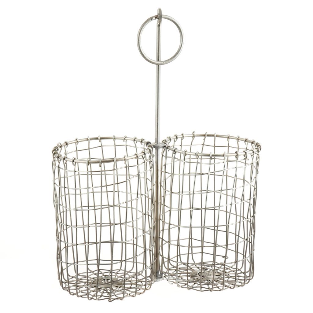 Silver Chicken Wire Woven Carrier