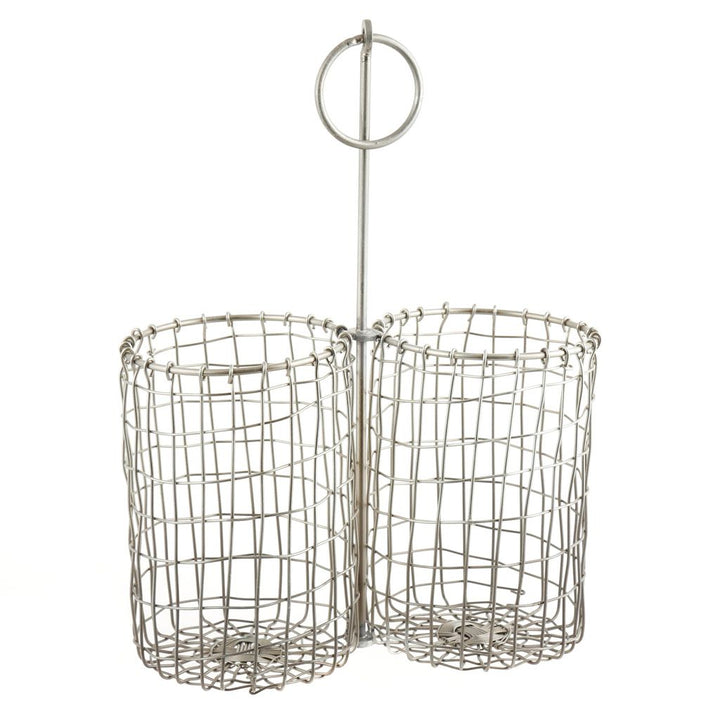 Silver Chicken Wire Woven Carrier