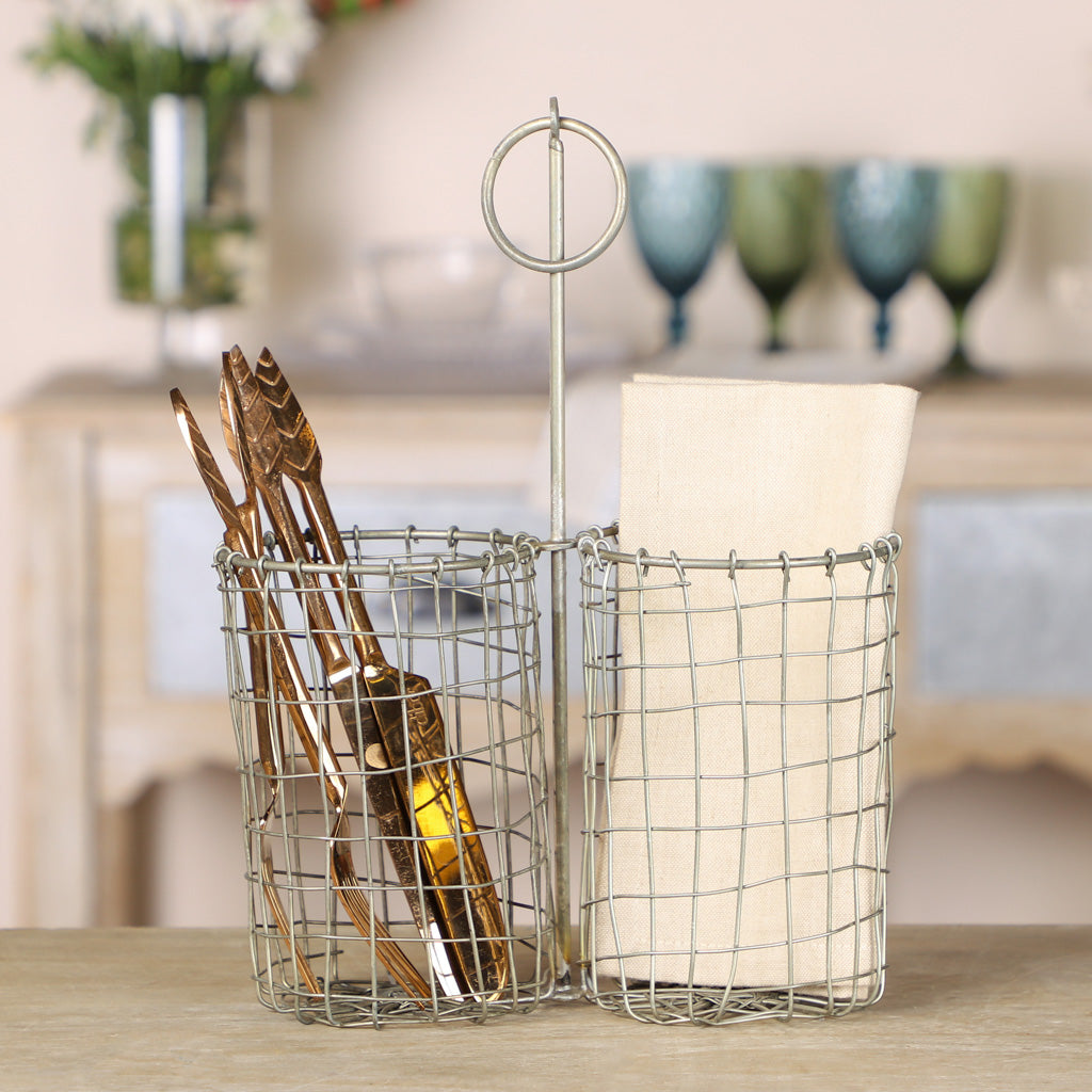 Two Compartment Knives and Forks Holder