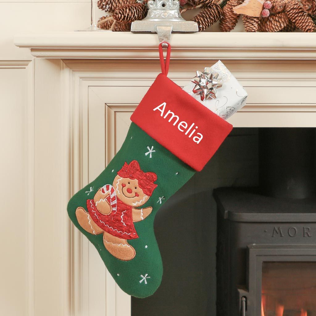 Gretchen The Gingerbread Lady Children's Christmas Stocking