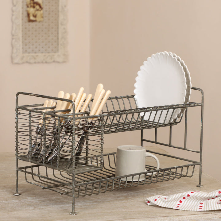 Cast Iron Two Tier Dish Drainer