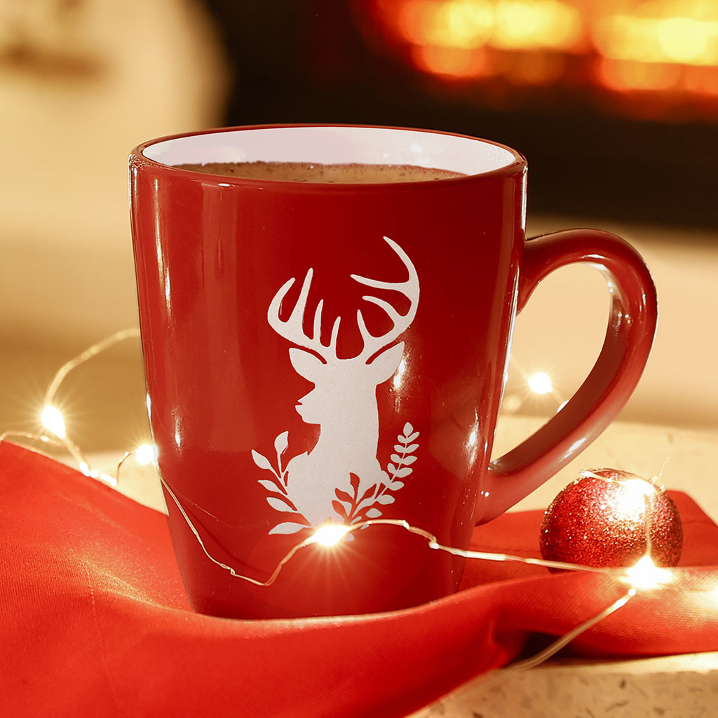christmas red mug
