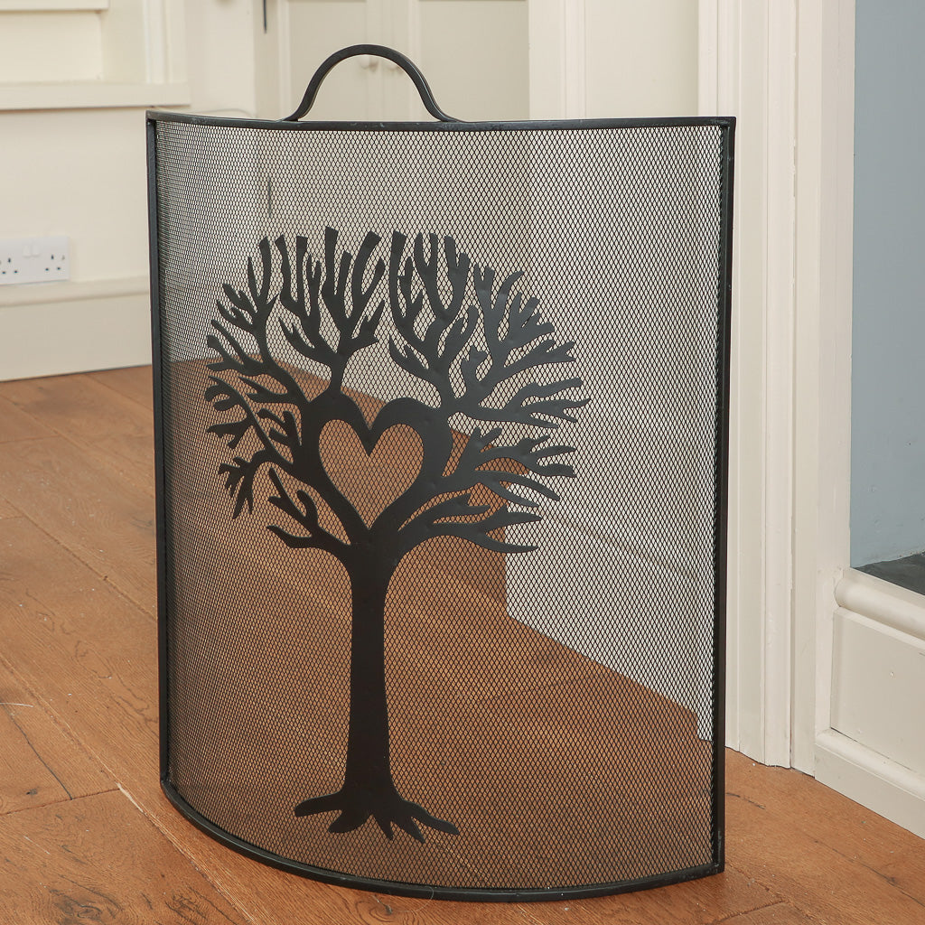 standing black fire guard