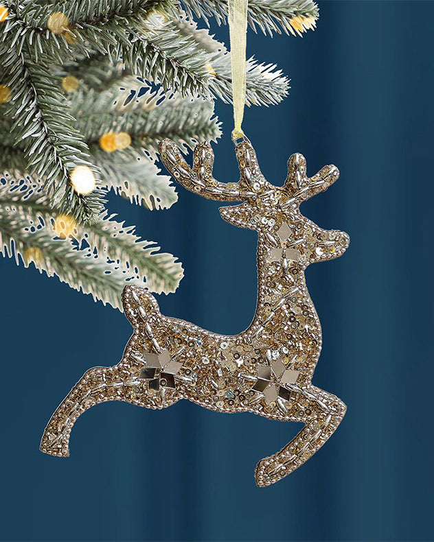 hanging reindeer christmas decorations