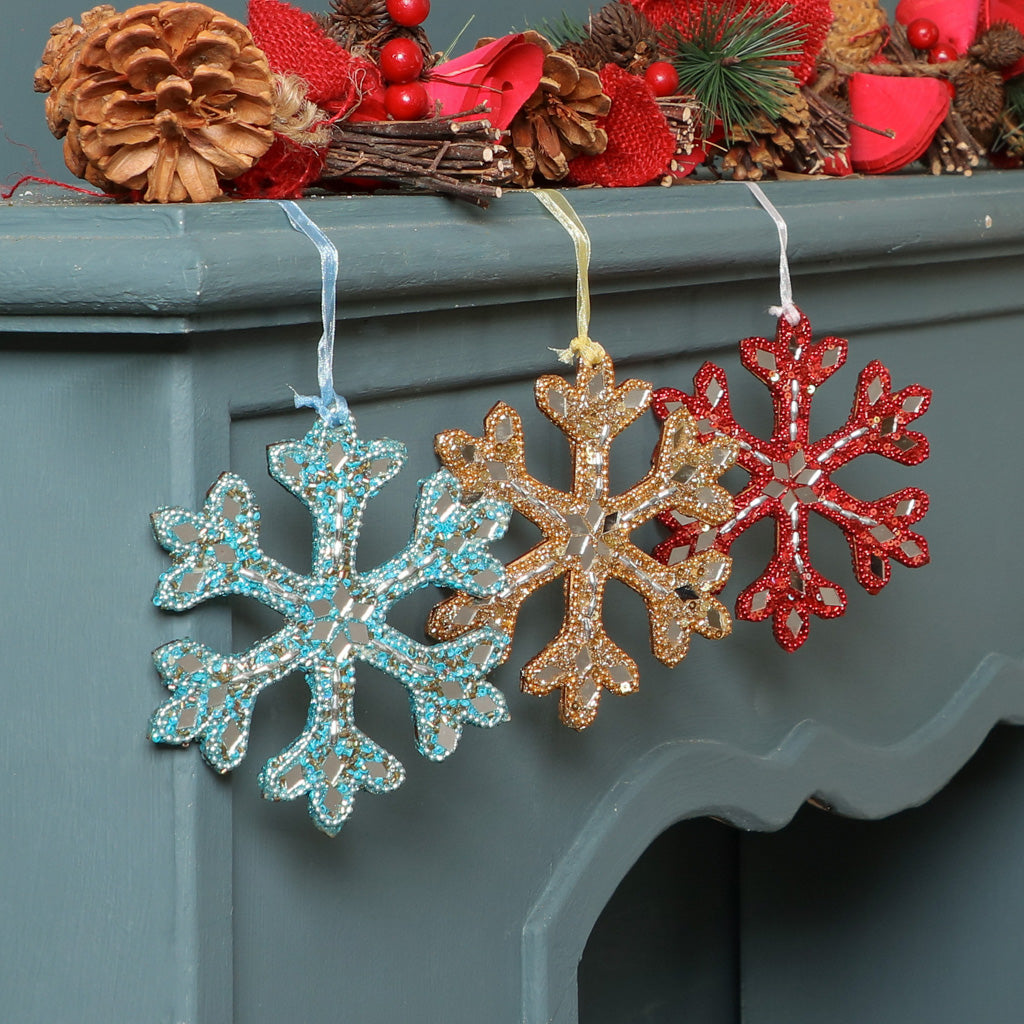 Sparkling Snowflake Christmas Decoration