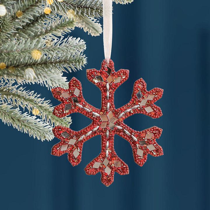 Sparkling Snowflake Christmas Decoration