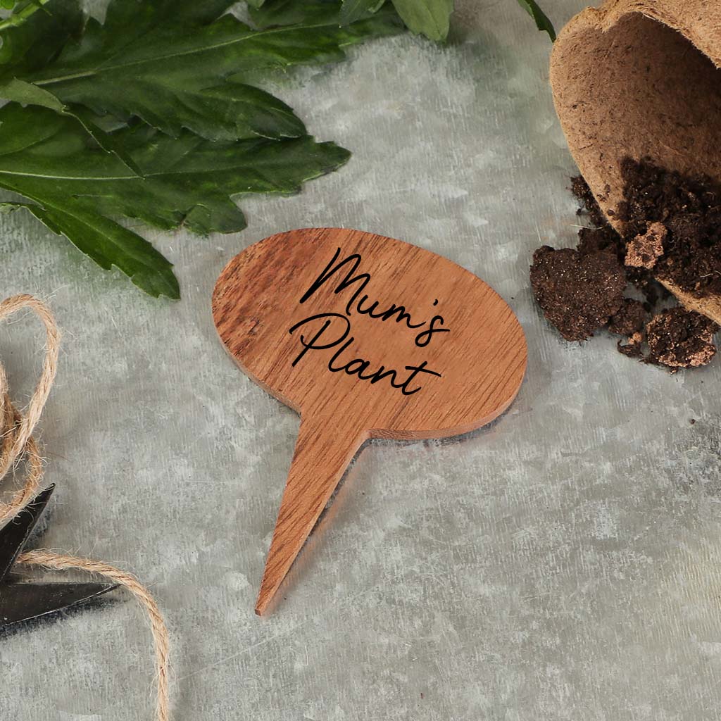 plant pot with marker