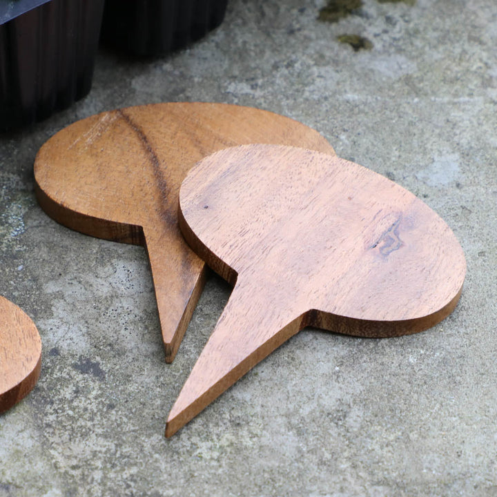 Set of 6 Wooden Write Your Own Plant Markers