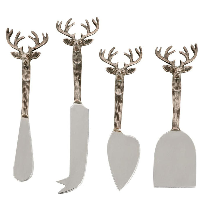 Stag Head Cheese Knife Set