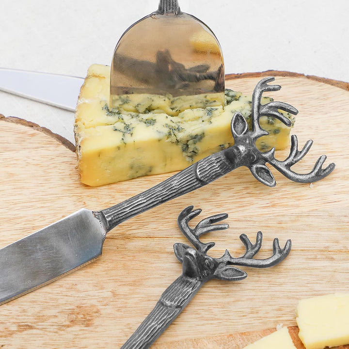 Stag Head Cheese Knife Set