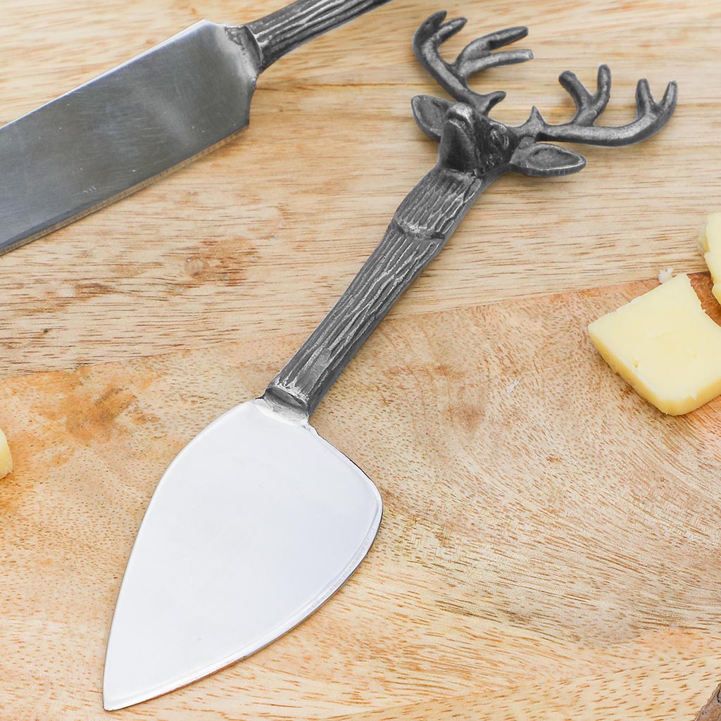 Stag Head Cheese Knife Set