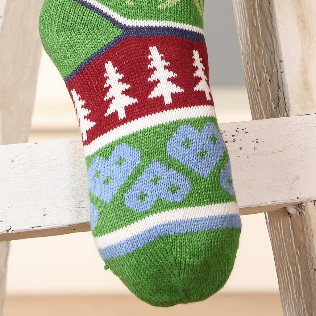 Traditional Forest Christmas Stocking