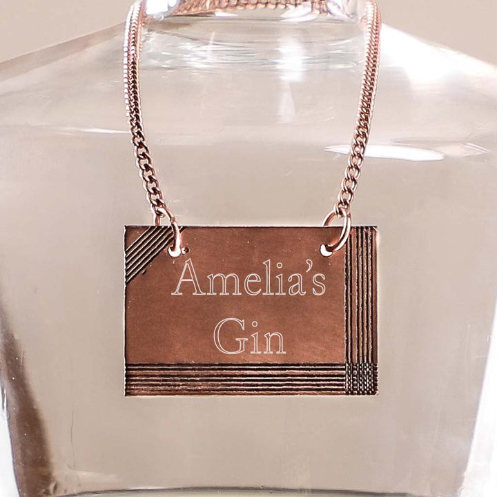 Personalised bottle label