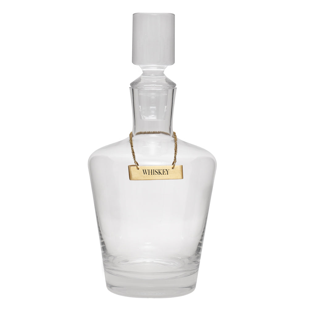 Gold Whiskey Decanter Tag