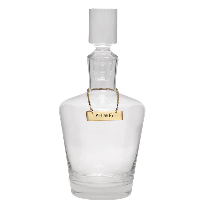 Gold Whiskey Decanter Tag