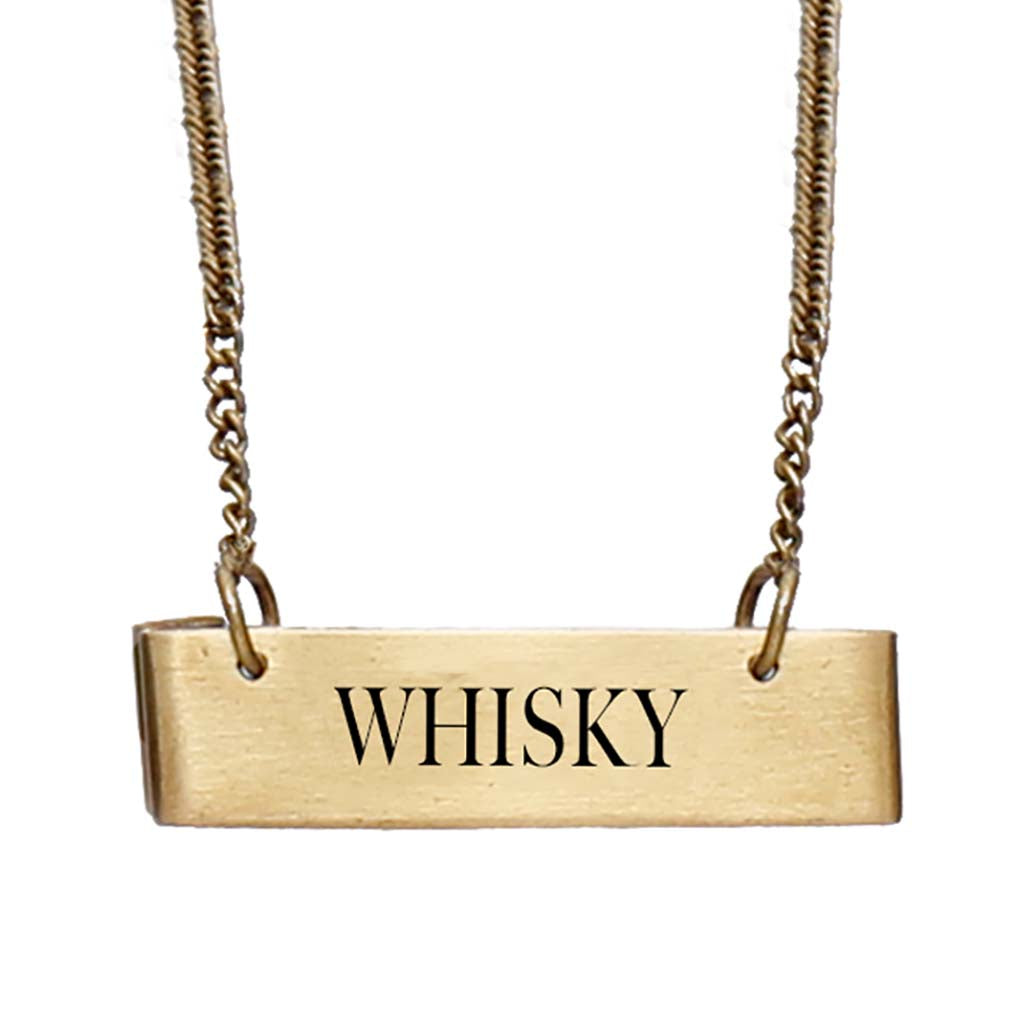 Gold Whiskey Decanter Tag