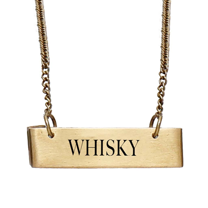 Gold Whiskey Decanter Tag