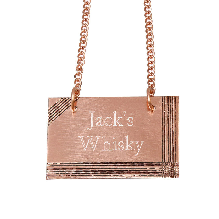 Personalised alcohol tag