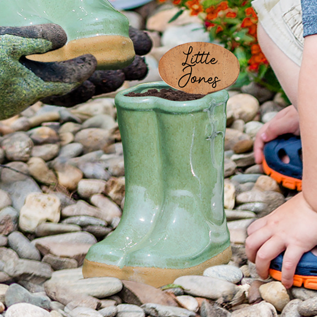wellingtons flower pot