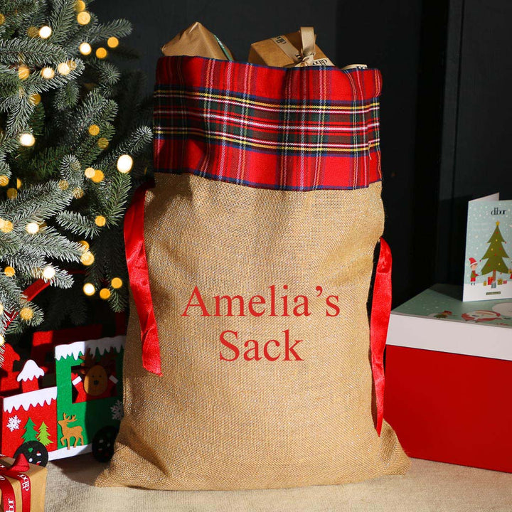 Large Ribbon Tie Present Sack