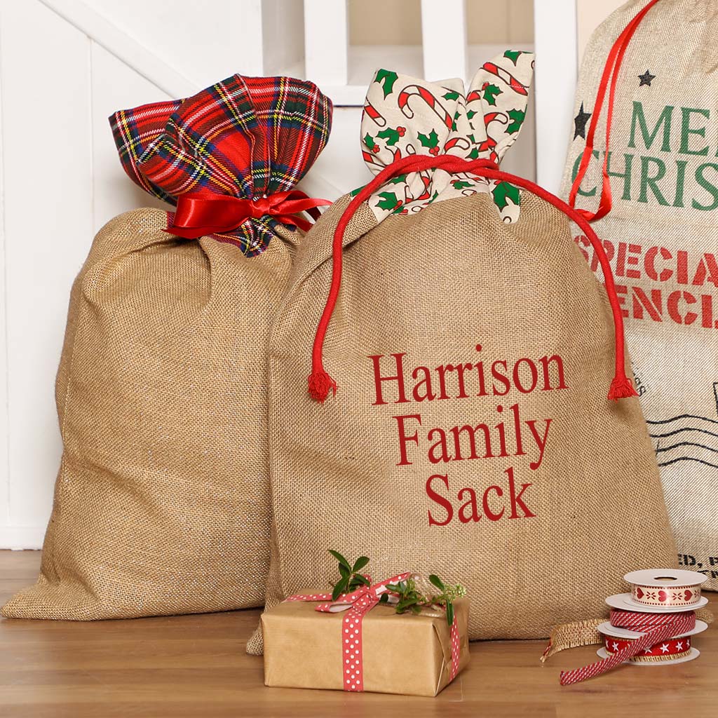 Custom Jute Present Sack
