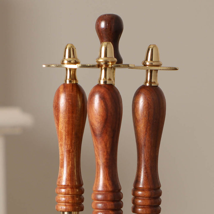 Brass and Wood Desk Accessories Gift