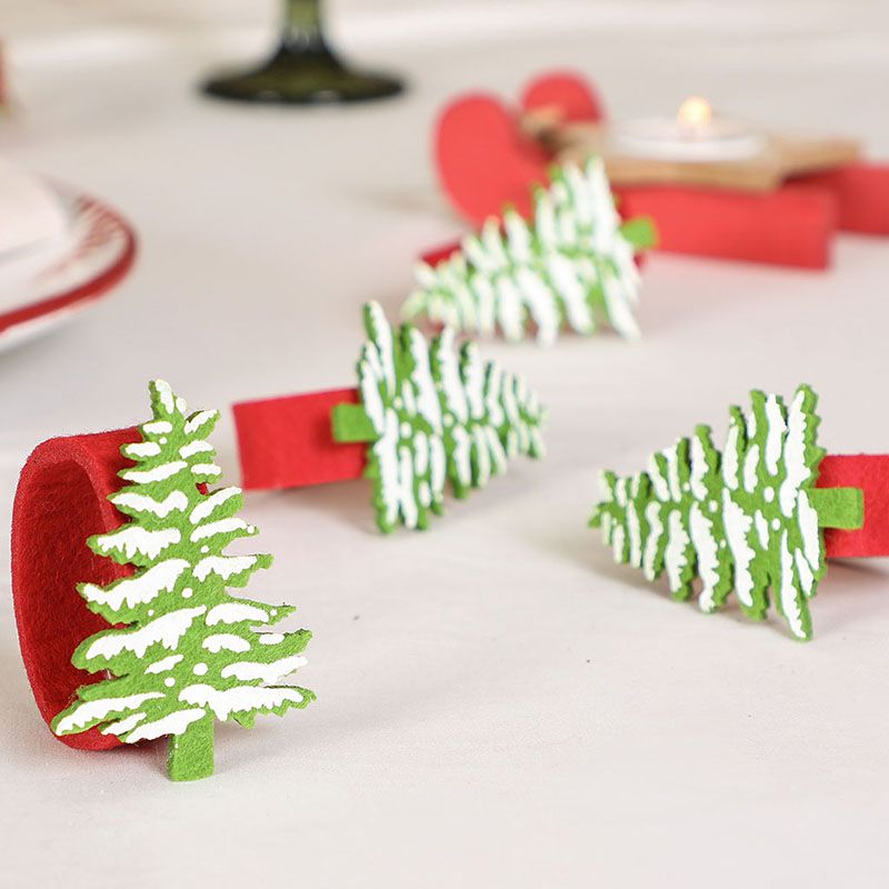 Felt Tree Napkin Rings