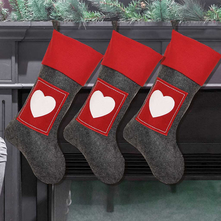 Love Heart Christmas Stocking