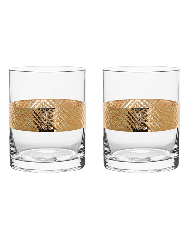 Gold Band Drinks Tumblers