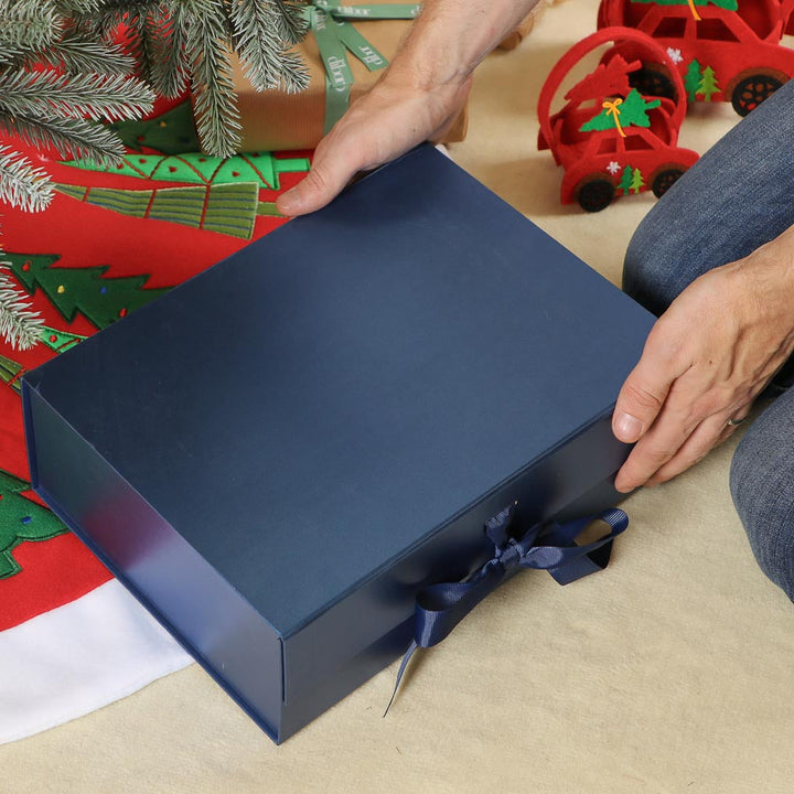 Large Navy Blue Gift Box