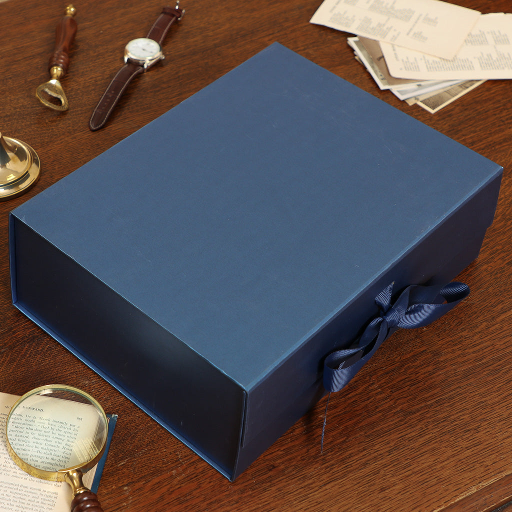 Large Navy Blue Gift Box