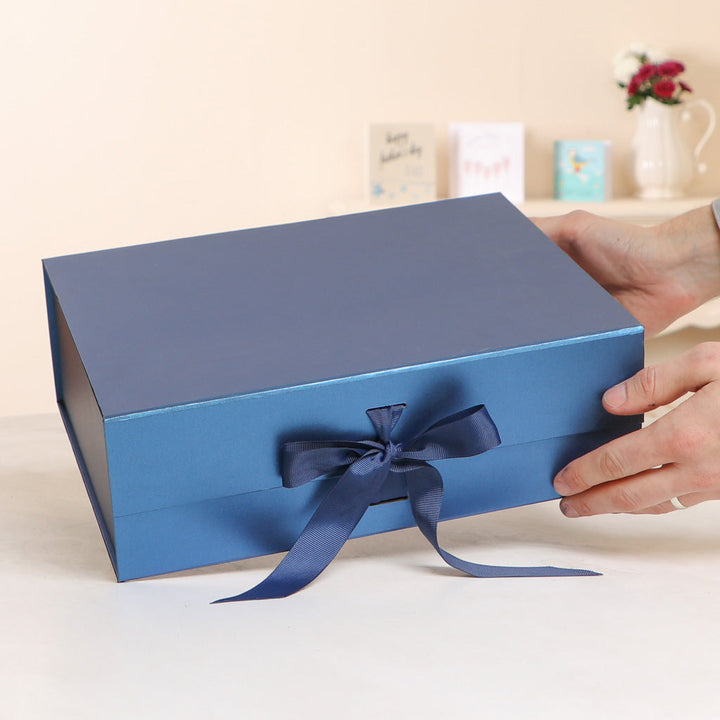 Large Navy Blue Gift Box