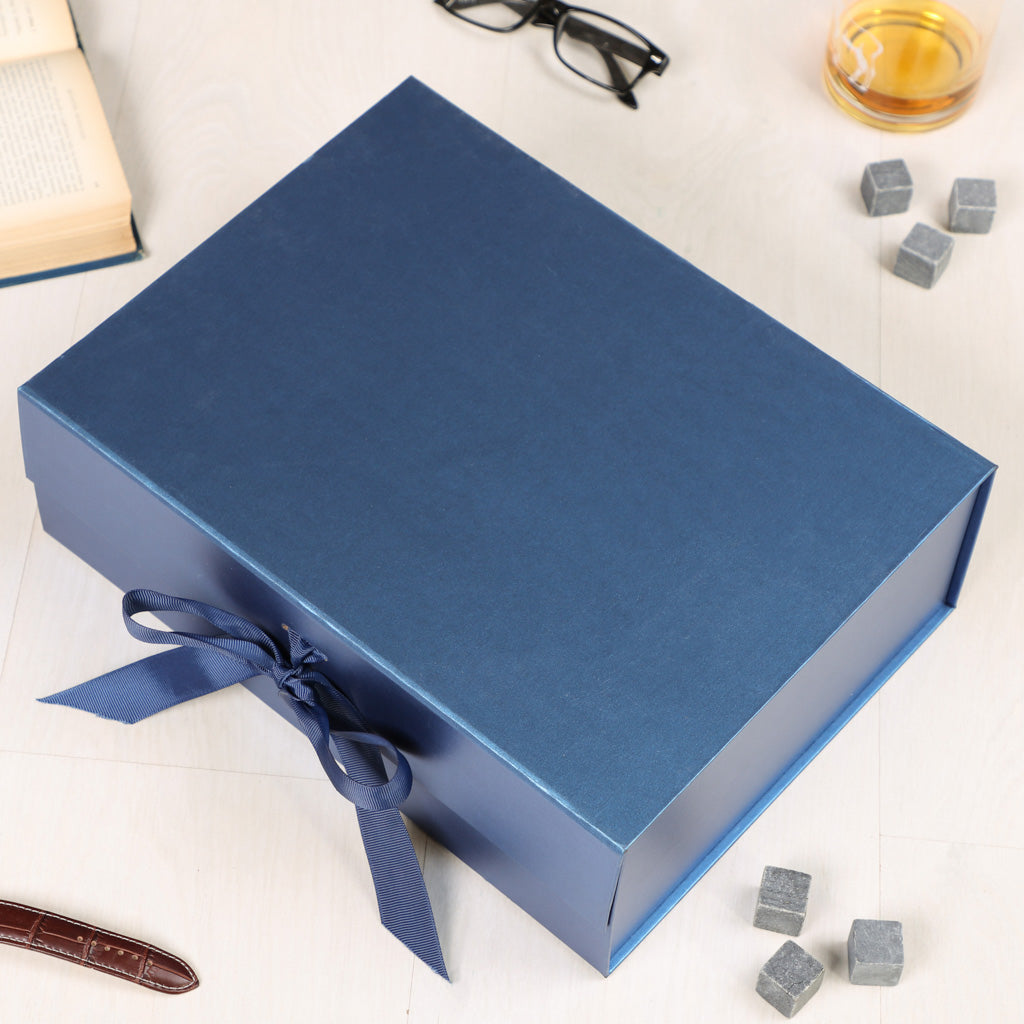 Large Navy Blue Gift Box