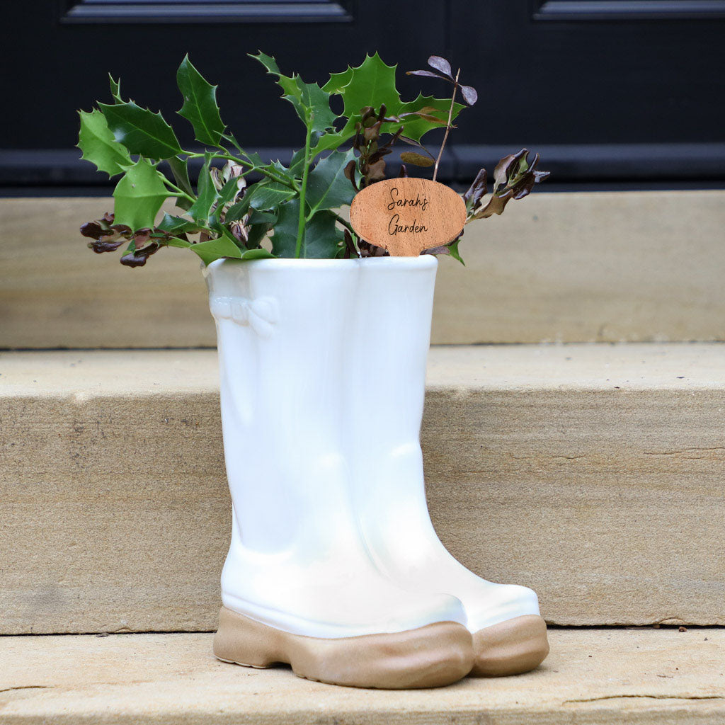 Personalised Large Wellie Planter