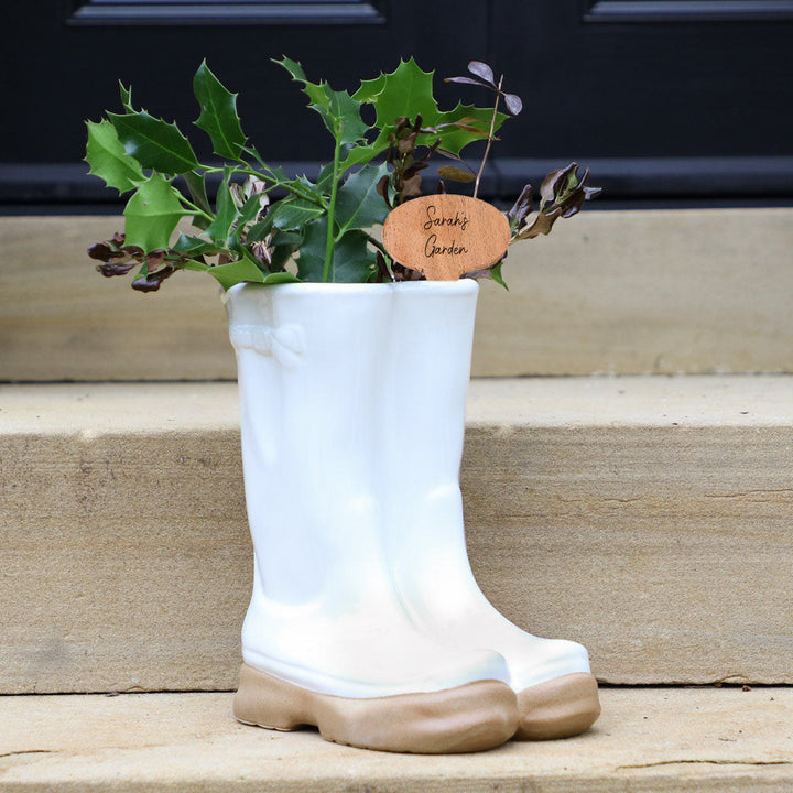 Personalised Large Wellie Planter