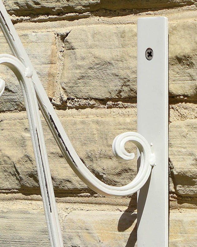 white hanging plant bracket Ivory White Hanging Basket Bracket | Brackets