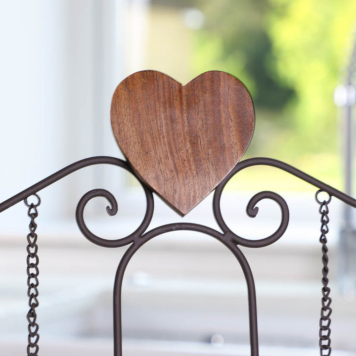 heart shaped kitchen book stand