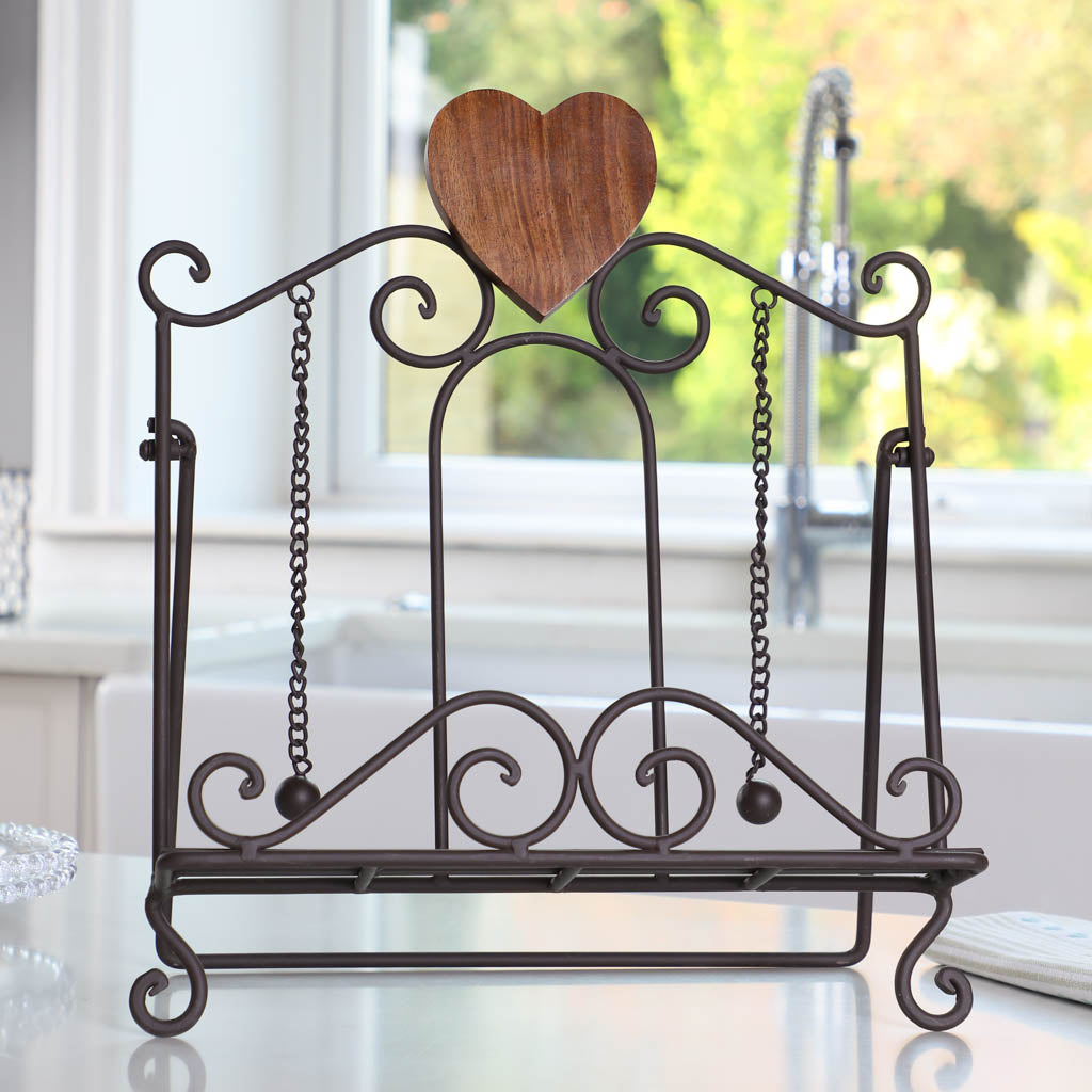 vintage cookbook stand
