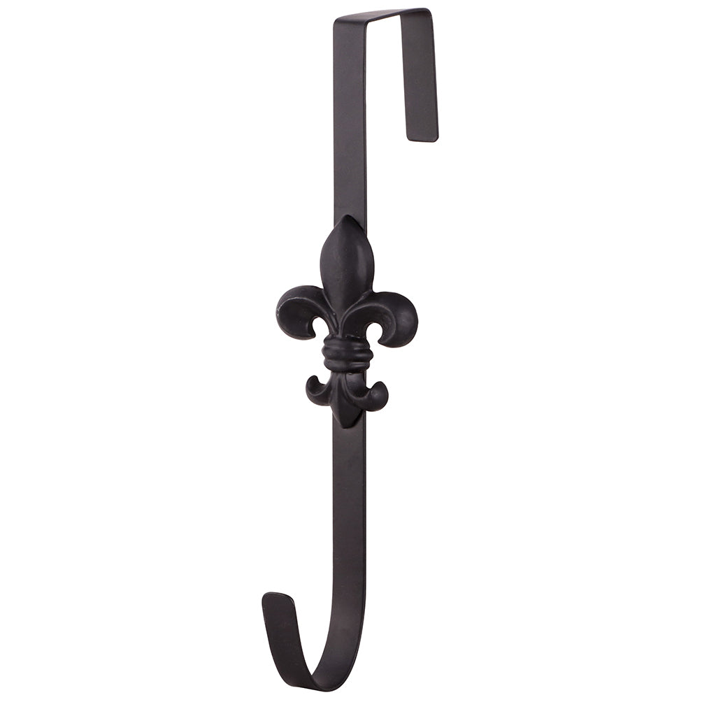 Xmas Fleur De Lys Over The Door Wreath Hanger