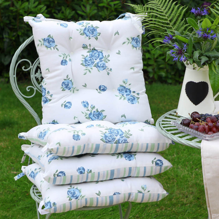 floral garden chair pad cushions