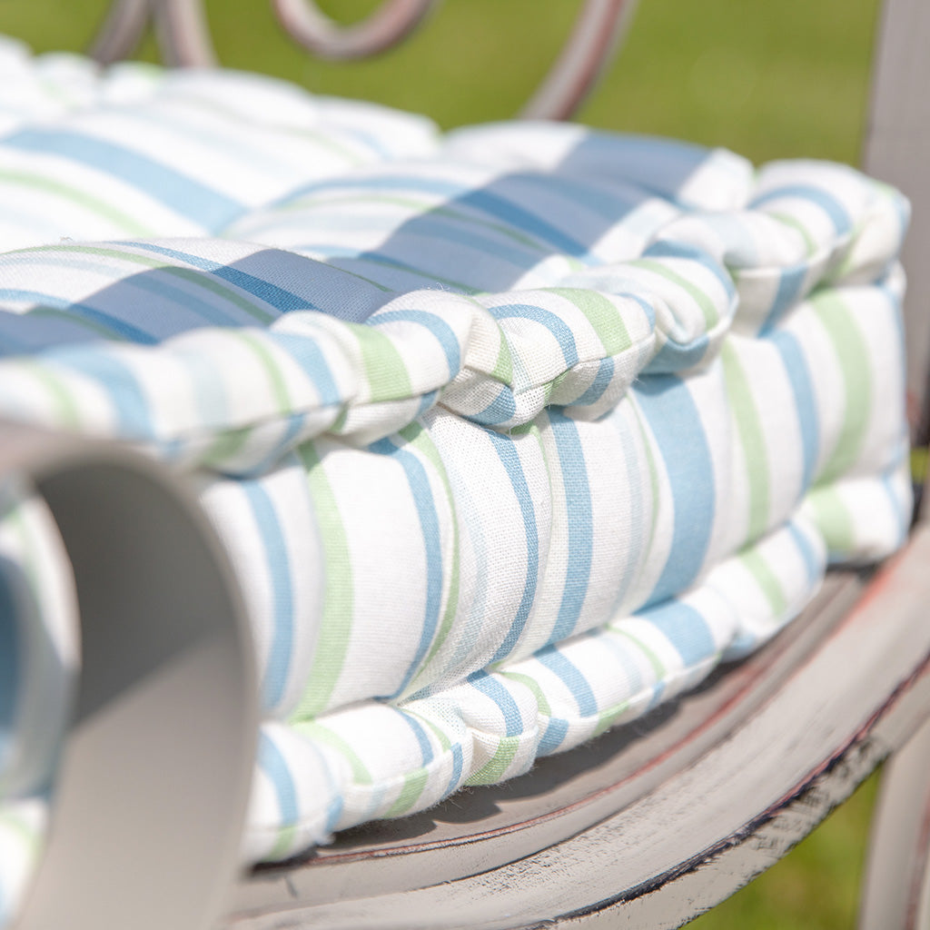 Garden Bench Cushion - Tenby Stripe Garden Bench Cushion