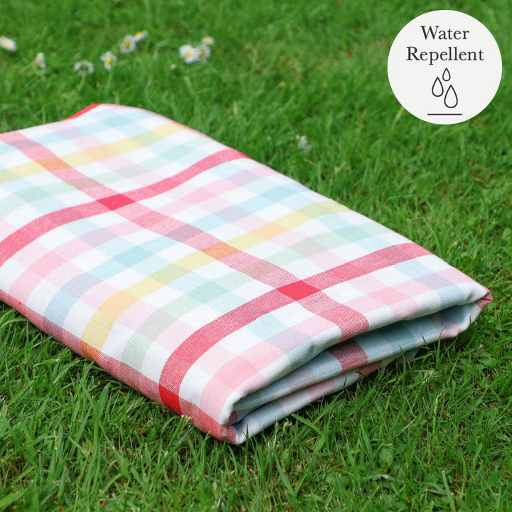 Personalised Family Size Pink Picnic Blanket