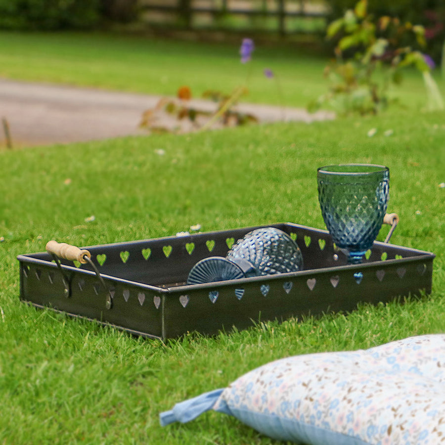 summer garden party tray