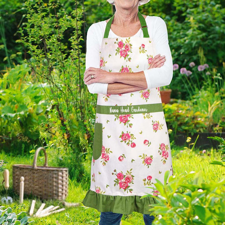 personalised garden apron