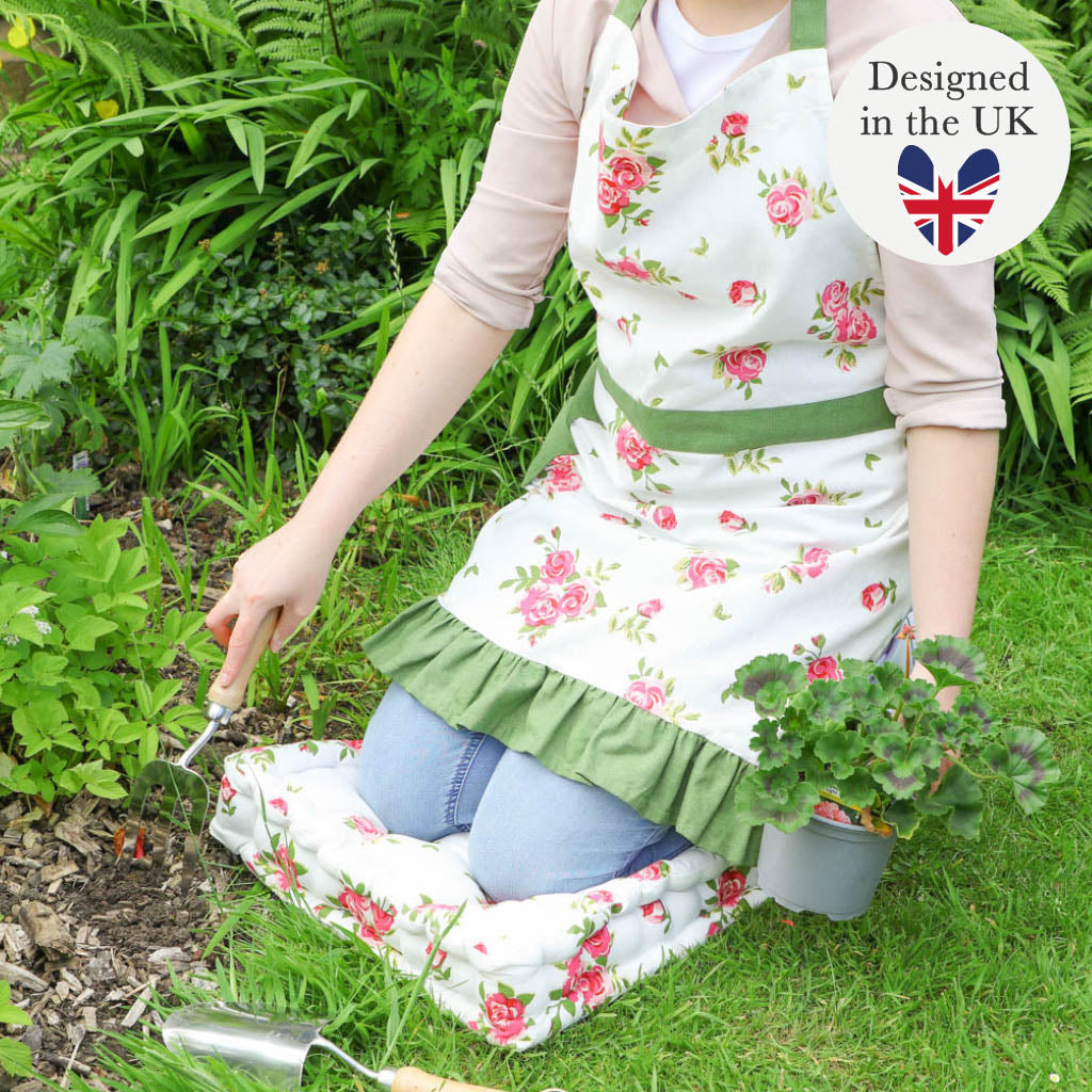 Helmsley Blush Floral Print Gardening Apron